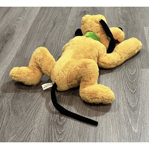 PLUTO Plush Disney Store Genuine Authentic Dog Stuffed Animal Floppy Beans 16" - Picture 3 of 10